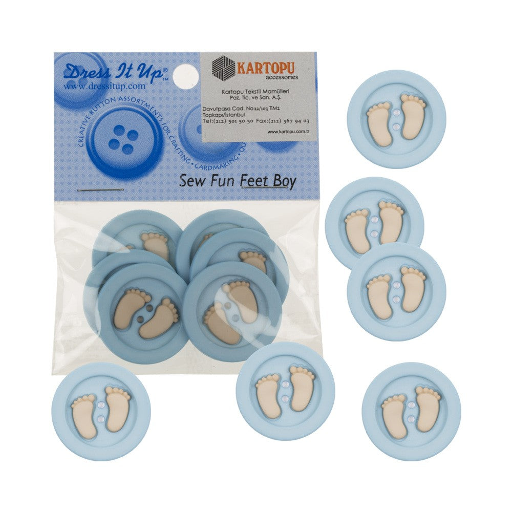 Dress It Up Bebek Ayaklı Dekoratif Düğme - 5874